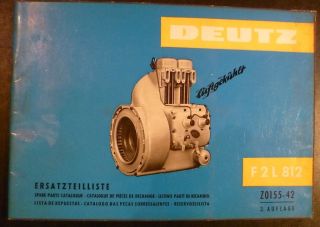 Deutz Motor F2L 812 Ersatzteilkatalog