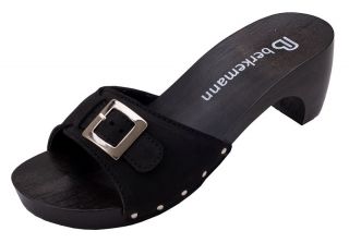 NEU Berkemann Holz Pantolette Silenz Sandalette UK 4,5