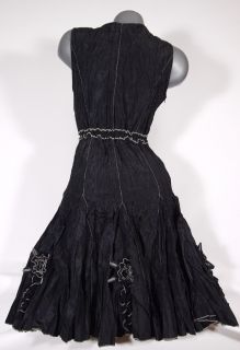 NEU (27 Empire Tunika Kleid Lagenlook Franstyle Glamz schwarz 36 38 40