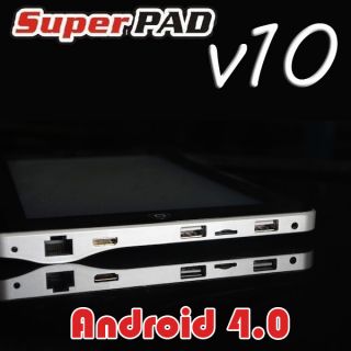 SuperPad V10 Android 4.0 10 Zoll Tablet PC CORTEX A8 WiFi/3G/1Ghz 1GB