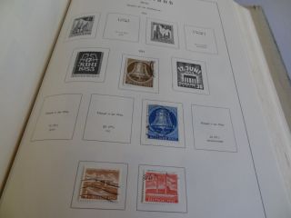Große Briefmarken Deutschland Sammlung im Leuchtturm Klemmbinder