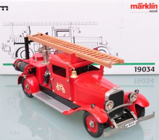 Märklin 19034 Feuerwehr Spritzenwagen mit Uhrwerkantrieb / MHI