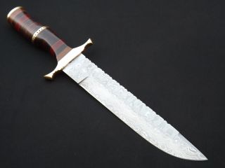 Damast messer Jagdmesser Damaststahl Damascus Steel Hunting Knife 3093