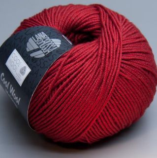 Lana Grossa Merino superfein Cool Wool 102 scarlet 50g Wolle