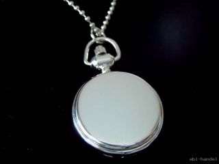 Silberne   Miniatur  Damen Taschenuhr / Umhängeuhr