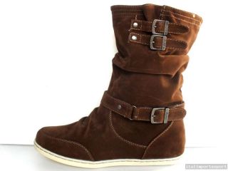 NEU Trendy Sneaker Boots Stiefeletten Winter Stiefel Veloursleder