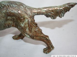 Bronze Skulptur,Bronze Hund,Setter,Bronzefigur Hund,Irisch Setter