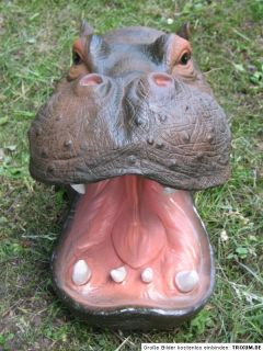 Teich Deko Riesig Krokodil od. Hippo Schwimmer 45 cm