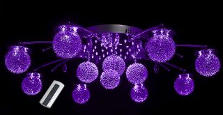 Viola XL Violett LED Deckenleuchte Lampe Ø89cm Deckenlampe