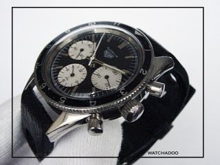 Vintage Heuer Autavia Chronograph Valjoux 72 Steel Watch Mark 2 2446
