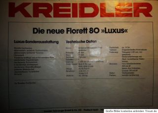 Kreidler Florett 80Luxus LK600 KKR Bj.82
