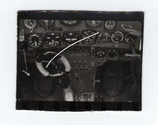 Orig. Foto Luftwaffe Cockpit Instrumente Ju52 ? Flugzeug Pilot 1