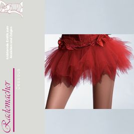 Tutu Petticoat Unterrock Ballet Kleid Tütü rot 37f