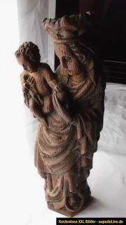 Madonna Maria mit Jesus kind aus Holz   42,5 cm