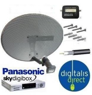 Panasonic Sky Digibox Receiver,Satel lite Finder + Dish