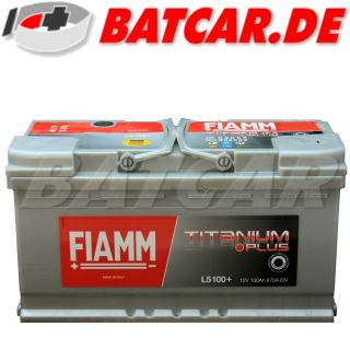 Autobatterie FIAMM TITANIUM PLUS 12V 100Ah 870A/EN PREMIUM BATTERIE