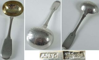 Russisches Teesieb von 1875 aus Moscow 84 (875) Silber