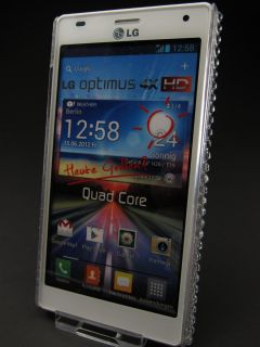 LG Optimus P880 4X HD Glitzer Strass Hülle Hard Cover Case Crystal
