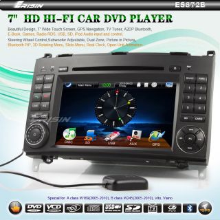 ES872US 7 HD Car DVD/USB/SD/TV Player GPS BENZ A/B Class Vito Viano