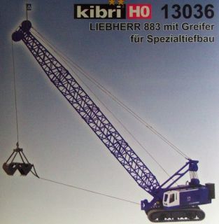 kibri H0 13036 LIEBHERR 883 m Greifer für Spezialtiefbau, Bausatz