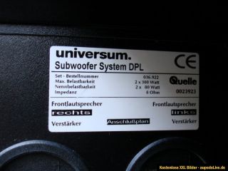Universum VTC CD 165 Dolby Surround Pro Logic 5.1 Anlage