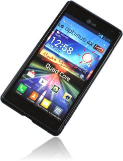 Silikon Case Schutzhülle schwarz LG P880 OPTIMUS 4X Handytasche Cover