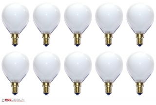 10 x Globe Glühbirne 25W E14 OPAL G60 60mm Globelampe Glühlampe 25