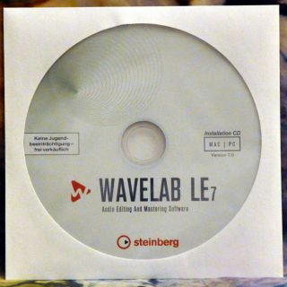 Steinberg Wavelab 7.2.1 LE Vollversion Deutsch