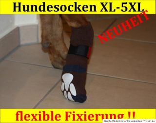 XXL 5XL Hundesocken m flexibler Fixierung Pfotenschutz Wundschutz
