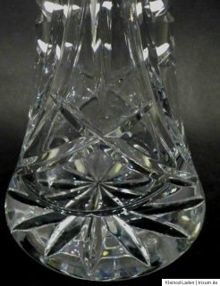 hohe Rosen Vase Bleikristall Kristall geschliffen Schleuderstern H28cm