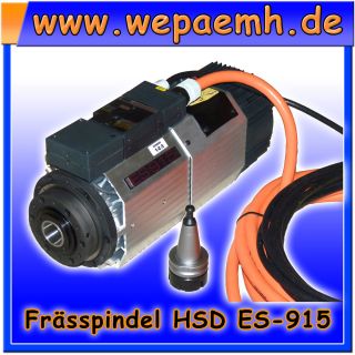 HSD ES915, Fräsmotor, Fräspindel, Werkzeugwechsler, HF Spindel