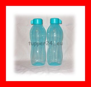 tupper24_eu NEU 2 Stück Wasserflasche ECO EASY 750 ml Türkis