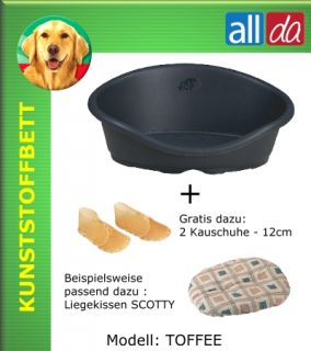 Hund Bett TOFFEE 80cm Kunststoffbett Schlafplatz 84603
