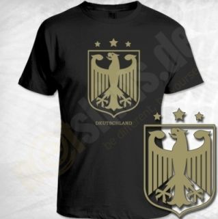 DEUTSCHLAND WAPPEN T Shirt GD Fußball GERMANY Adler FANSHIRT K U L T