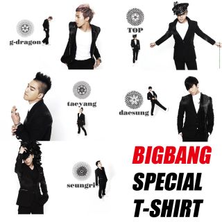 BIGBANG SPECIAL T SHIRT, K pop Idol BIGBANG G dragon TOP Taeyang