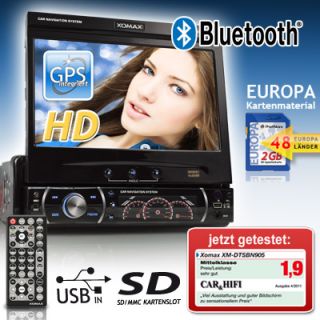 18cm/7HD TOUCH GPS NAVI BLUETOOTH DVD AUTORADIO USB SD