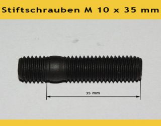 Stück M 10 x 35 mm Stehbolzen Stiftschrauben Turboladerabgaskümmer