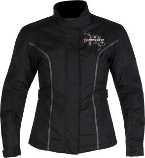 Ladies NITRO N 72 REBECCA Waterproof Textile Motorcycle Jacket BLACK