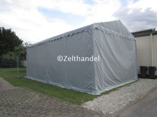 Lagerzelt Partyzelt Zelt 5x8 m grau PVC 
