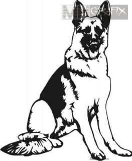 Aufkleber deutscher Schäferhund Sticker ++ 45cm