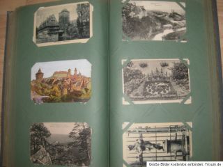 Dachbodenfund Postkartenalbum mit ca 220 Postkarten Deutsches Reich ca