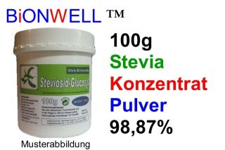 Stevia Konzentrat 100g VPE Dose Steviolglykoside weiß E960 Bionwell