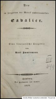 1829 Immermann Karl Platen Der im Irrgarten der Metrik umhertaumelnde