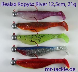 Kopyto River Shad 12,5cm + VMC Jigkopf 21g Gummifisch