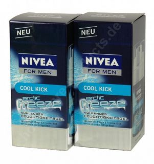 NIVEA for men ARCTIC FREEZE, kühlendes Feuchtigkeitsgel 2x50ml (100ml