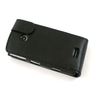 Flipcase/Handy Tasche zu Samsung GT S5620 Monte   Schwarz #F2 Schutz