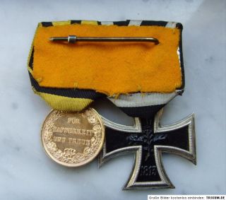WK Württemberg 2er Ordensspange, Gold Medaille