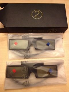 2x SAMSUNG 3D Brille SSG 4100GB für TV   NEU   Brillen Active Glases
