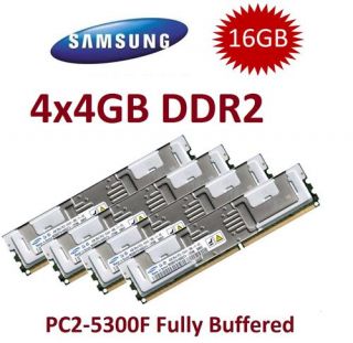 4x4GB 16GB RAM Intel ServerBoard S5000VXN S5000VSA 667Mhz FB DIMM DDR2