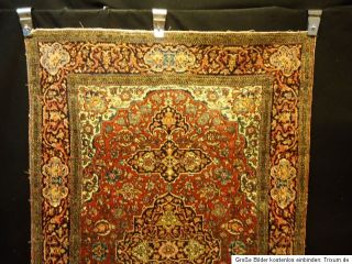 100 Jahre Antiker ISFAHAN / KESHAN TEPPICH Esfehan Old Rug Carpet